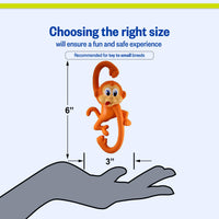 Thumbnail for PetSport Naturflex Monkey - Squeaky Latex Rubber Dog Toys, Interactive Play for Small & Medium Dogs, Puppy Toy with Squeaker, Soft & Durable Pet Product - 6