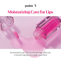 Thumbnail for ETUDE Dear Darling Oil Tint #5 Red Oil 4g | High Moisturizing and Strong Hydrating Lip Oil/Lip Gloss | Smooth and Moist Lips | Non-Sticky Lip Oil Tint For Dry Lips | K-beauty