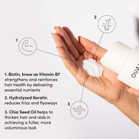 Thumbnail for OUAI Fine Shampoo and Conditioner Set - Sulfate Free Shampoo and Conditioner for Women & Men - Made with Keratin, Marshmallow Root, Shea Butter & Avocado Oil - Free of Parabens & Phthalates (10 Fl Oz)