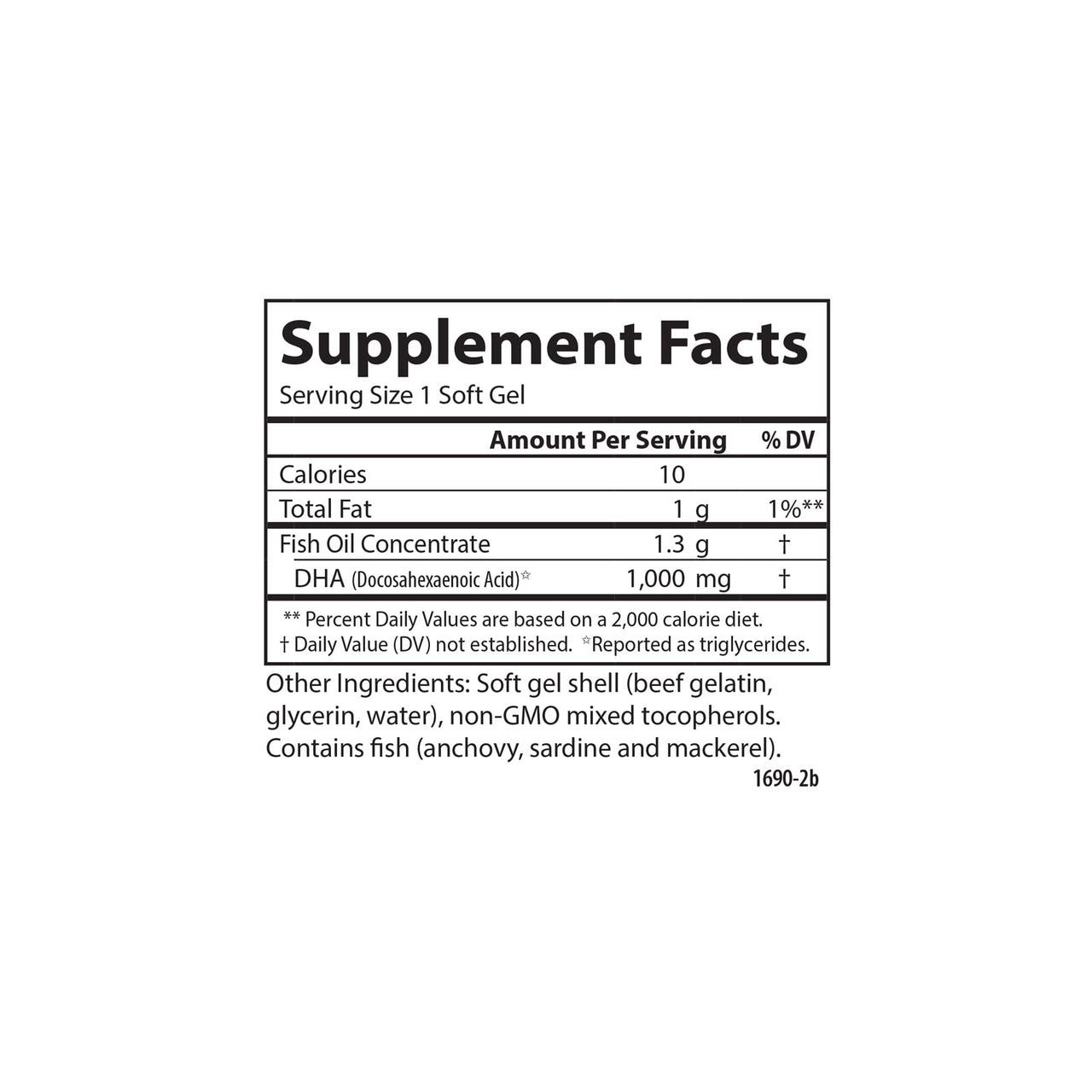 Carlson - Elite DHA Gems, 1000 mg DHA, Supports Healthy Brain Function & Vision, 30 soft gels