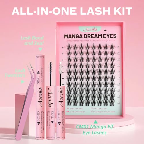 Image 3 of Azenlo CM01 Manga Lash Clusters Kit