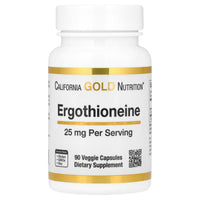 Thumbnail for California Gold Nutrition Ergothioneine, 25 mg, 90 Veggie Capsules