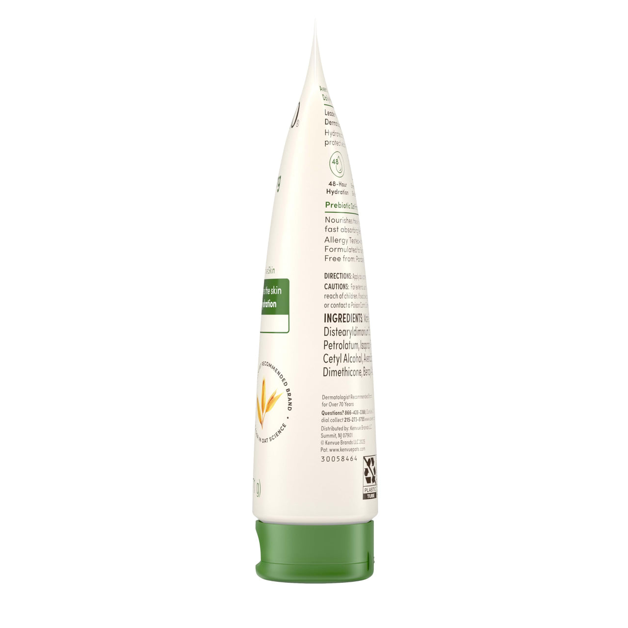 Aveeno Daily Moisturizing Body Lotion with Soothing Prebiotic Oat, Gentle Lotion Nourishes Dry Skin With Moisture, Paraben-, Dye- & Fragrance-Free, Non-Greasy & Non-Comedogenic, 2.5 fl. Oz