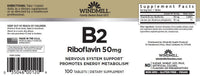 Thumbnail for VIT B-2 TABS 50 MG WMILL 100