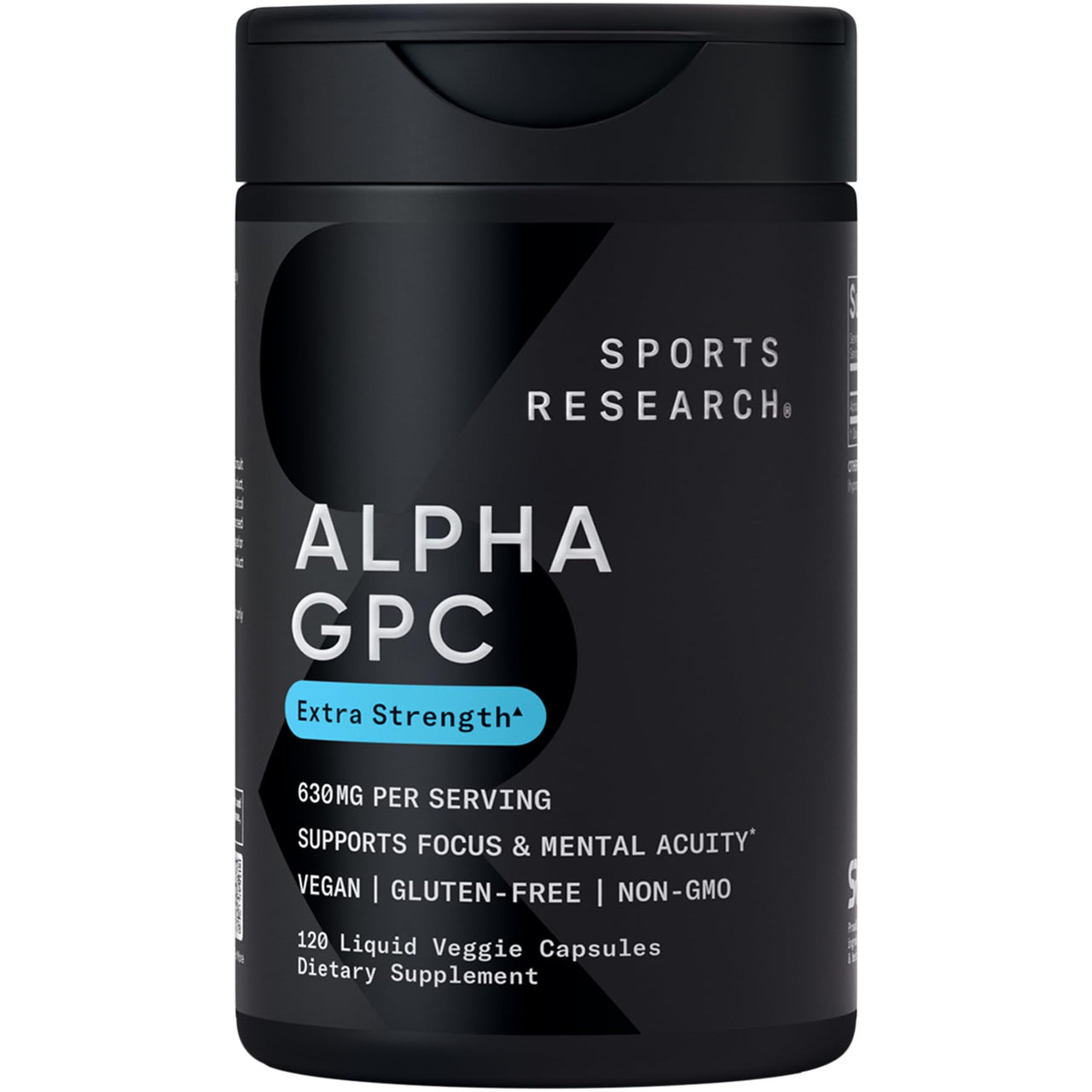 Sports Research® Brain Fuel Pack - Extra Strength Alpha GPC 630mg + Omega-3 Krill Oil 500mg Mini Gels + Organic MCT Oil (C8, C10, C12)