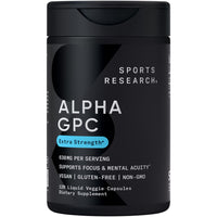 Thumbnail for Sports Research® Brain Fuel Pack - Extra Strength Alpha GPC 630mg + Omega-3 Krill Oil 500mg Mini Gels + Organic MCT Oil (C8, C10, C12)