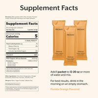 Thumbnail for ProMix Nutrition Debloat Prebiotics and Probiotics with Baobab - Rich in Vitamin C, Bloating Relief, Immune Support - Orange - 30 Servings (Pack of 30)