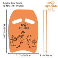Thumbnail for HeySplash Swim Kickboard for Kids, Swimming Training Kickboard, Cute Pattern Swim Training Aid for Children, Pool Exercise Equipments for Beginning Swimmers Safety Swim Board Auxiliary, Orange