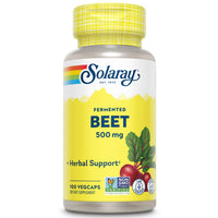 Thumbnail for SOLARAY Fermented Beet Root Extract from Organic Beets - Beet Root Capsules Traditionally Used for Energy, Endurance, Blood Flow, Heart Health Support - Vegan, Non-GMO, 60-Day Guarantee, 100 VegCaps