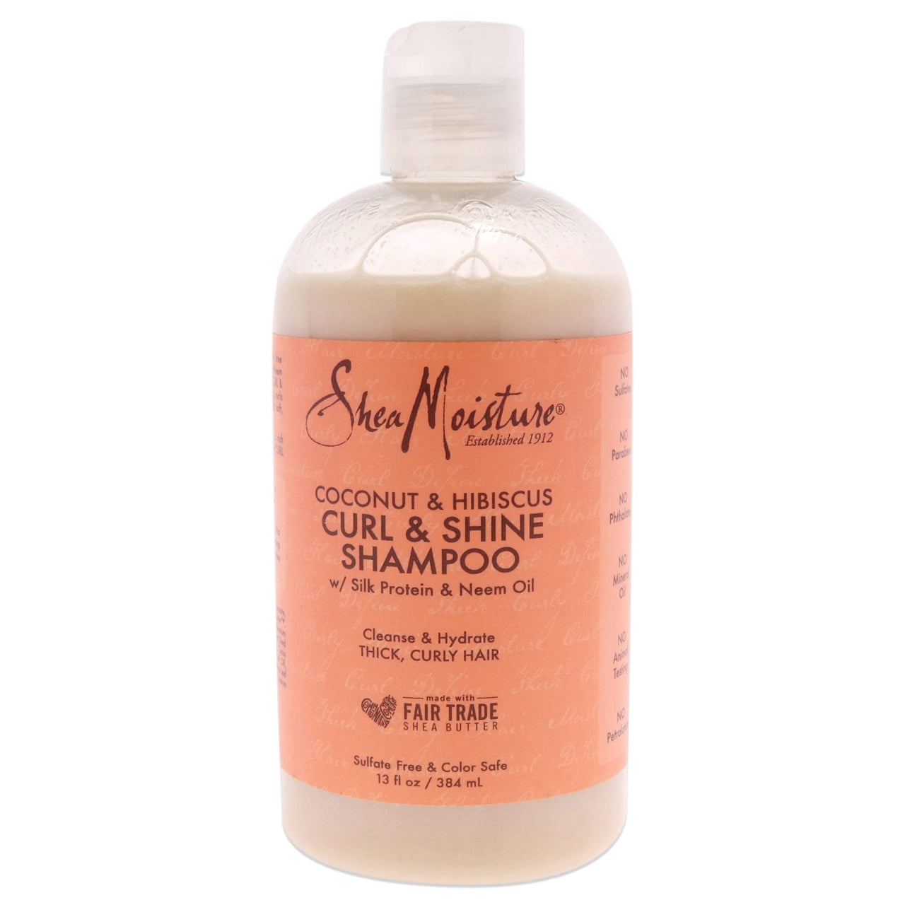 Shea Moisture Coconut & Hibiscus Shampoo 13 Ounce (384ml) (2 Pack)
