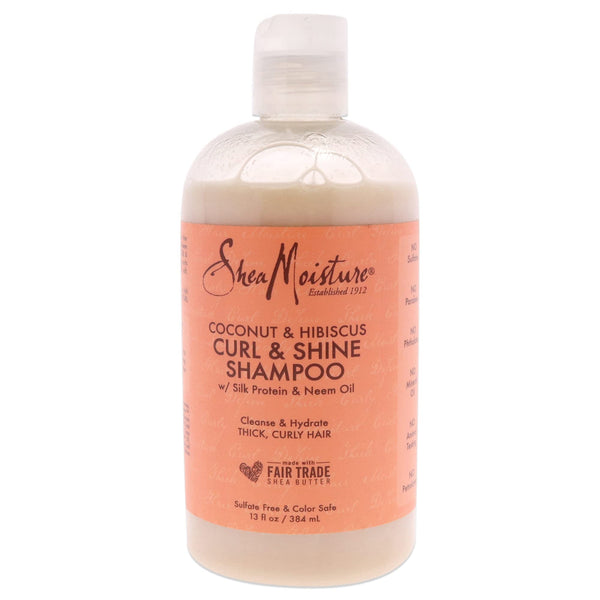 Shea Moisture Coconut & Hibiscus Shampoo 13 Ounce (384ml) (2 Pack)