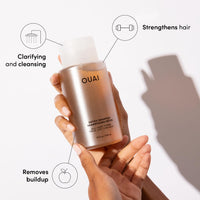 Thumbnail for OUAI Detox Shampoo - Clarifying Shampoo for Build Up, Dirt, Oil, Product and Hard Water - Apple Cider Vinegar & Keratin for Clean, Refreshed Hair - Sulfate-Free Hair Care (10 oz)