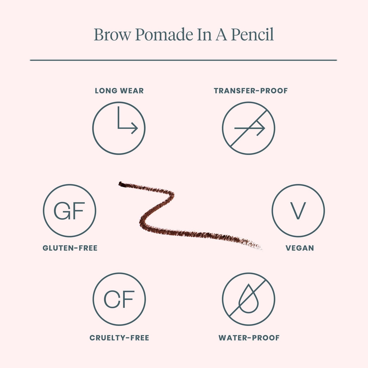 Wonderskin Eyebrow Pencil - Eyebrow Pomade For Natural Looking Brows, Long Lasting, Sharpenable Eyebrow Liner, Dark Brown Eye Makeup (Dark Brunette)