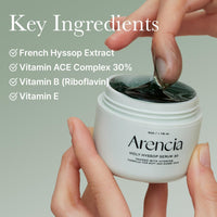 Thumbnail for Arencia Glow Hyssop Overnight Face Mask Serum - hydrating & Anti-Aging Serum for younger looking Korean Glass Skin, 30% Vitamin A, C, E, 10% Niacinamide, Peptide