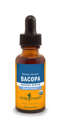 Thumbnail for Herb Pharm Certified Organic Bacopa Liquid Extract for Brain Support - 1 Ounce (DBAC01)