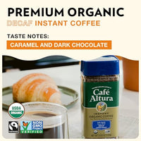 Thumbnail for Image 2 of Cafe Altura Instant Organic Coffee, Decaf Medium Roast, 3.53 Oz Jar