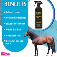 Thumbnail for EQyss Avocado Mist Equine Coat Conditioning Spray - Horse Detangler, Reduces Breakage, Enhances Shine, Repels Dust & Dirt, Anti-Static (32 oz)