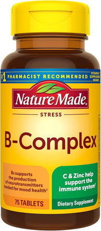Thumbnail for Nature Made Stress B Complex with Zinc Size 75ct (Pack of 2) 150 ct Total