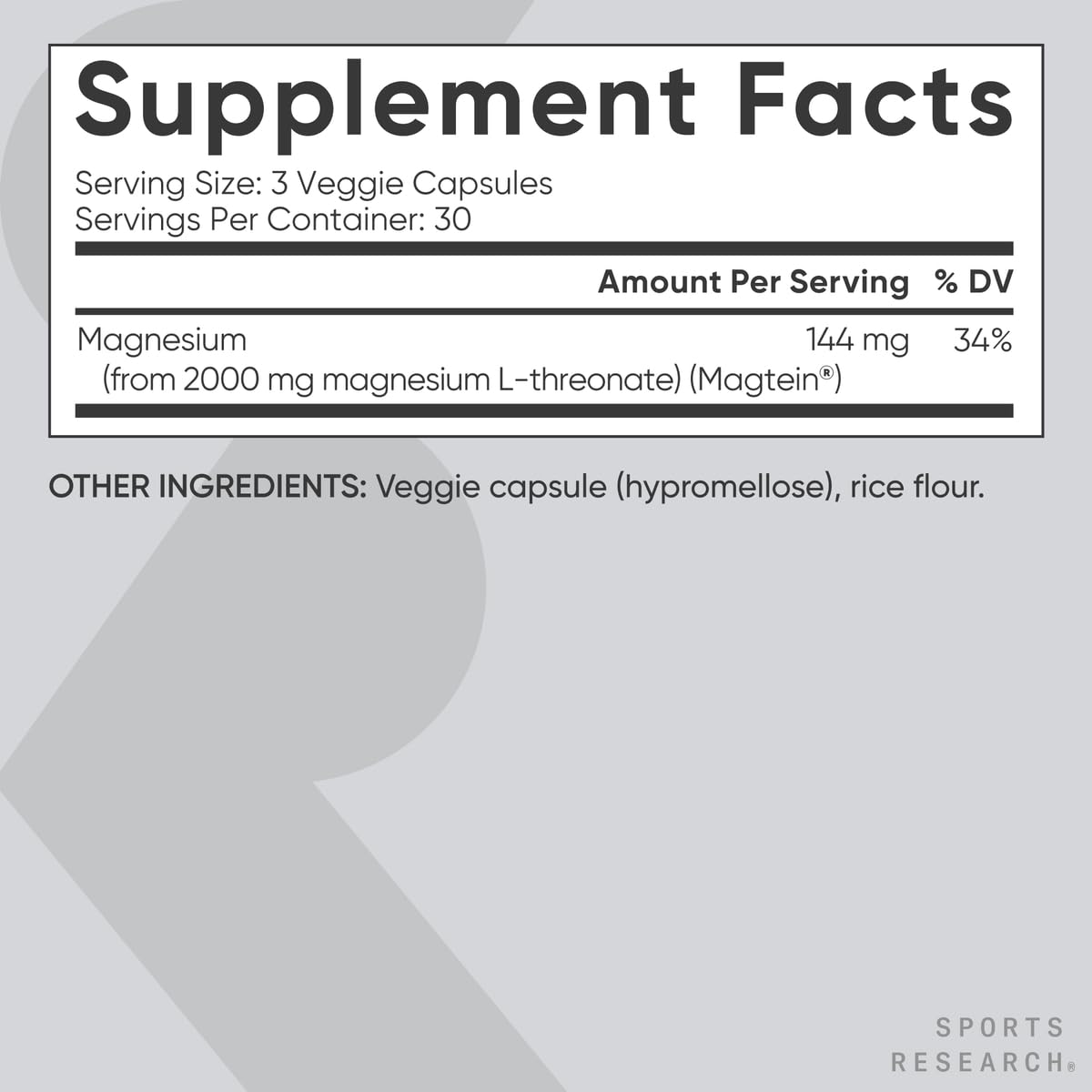 Sports Research® Sleep Pack - Sleep Complex with Melatonin 5mg + Magnesium L-Threonate Capsules 2000mg + Ashwagandha