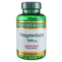 Thumbnail for Nature's Bounty Magnesium 500 mg, 200 Tablets (2 Pack)