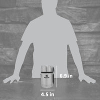 Thumbnail for STANLEY Classic Food Jar and Spork 18 oz | Vacuum Insulated Food Container | Wide Mouth Screw On Lid | Packable for Travel | Stainless Steel with Leakproof Lid | BPA-Free | Stainless Steel