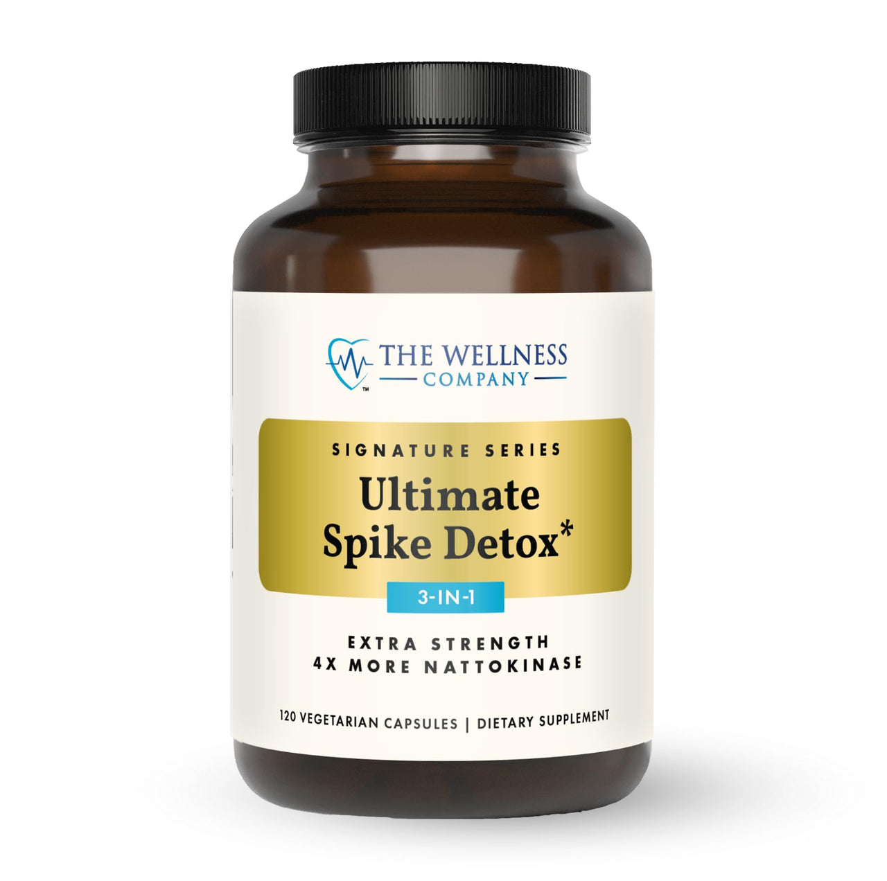 The Wellness Company Ultimate Spike Detox – Dr. McCullough Designed - 3-in-1 Nattokinase, Turmeric, & Bromelain Extra Strength