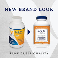 Thumbnail for The Vitamin Shoppe CoQ-10 Plus Vitamin E 100MG, Supports Cardiovascular, Energy Production & Cellular Health (240 Softgels)