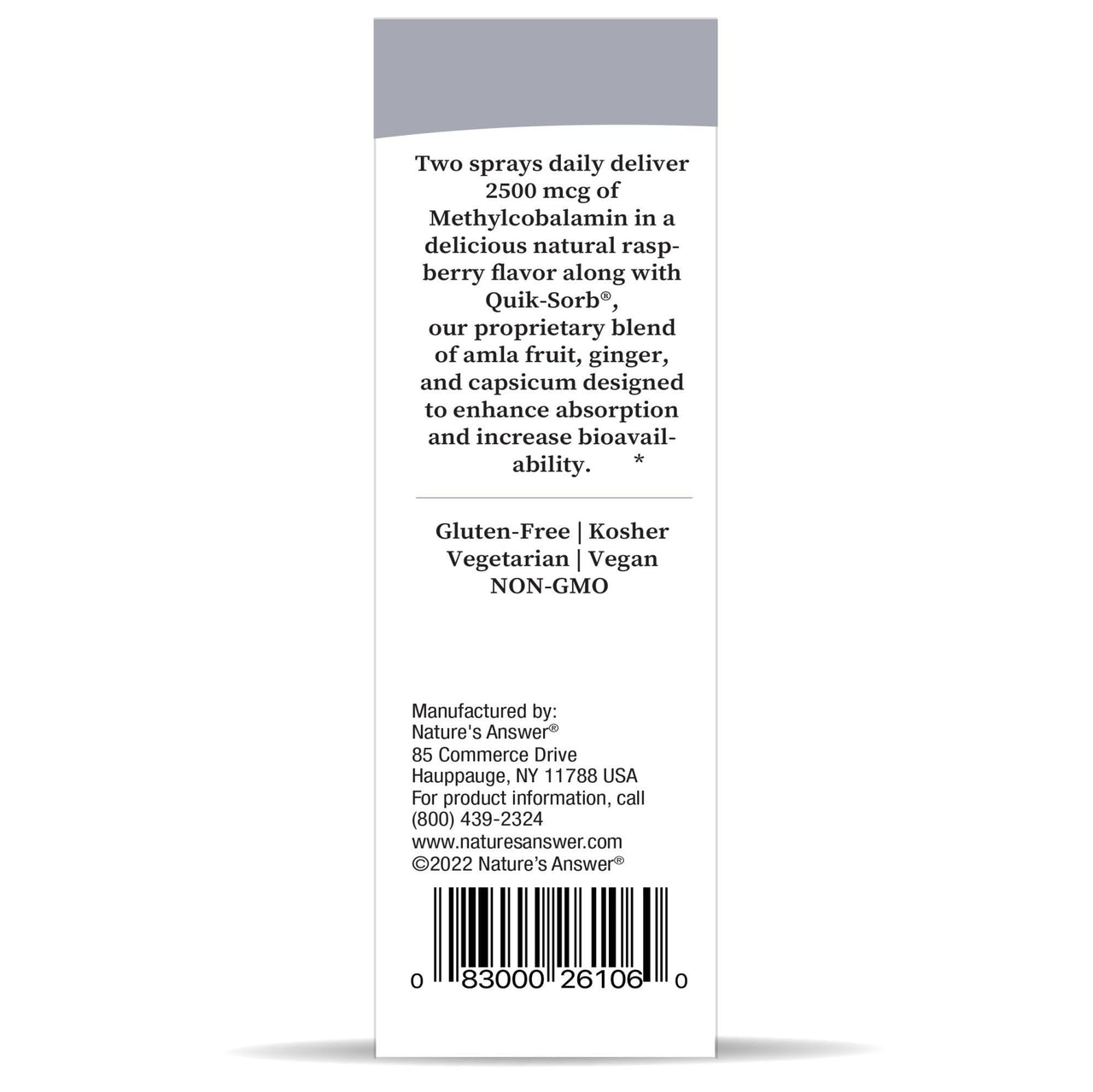 Nature's Answer B12 Methyl Liquid Spray 1 fl oz Liquid