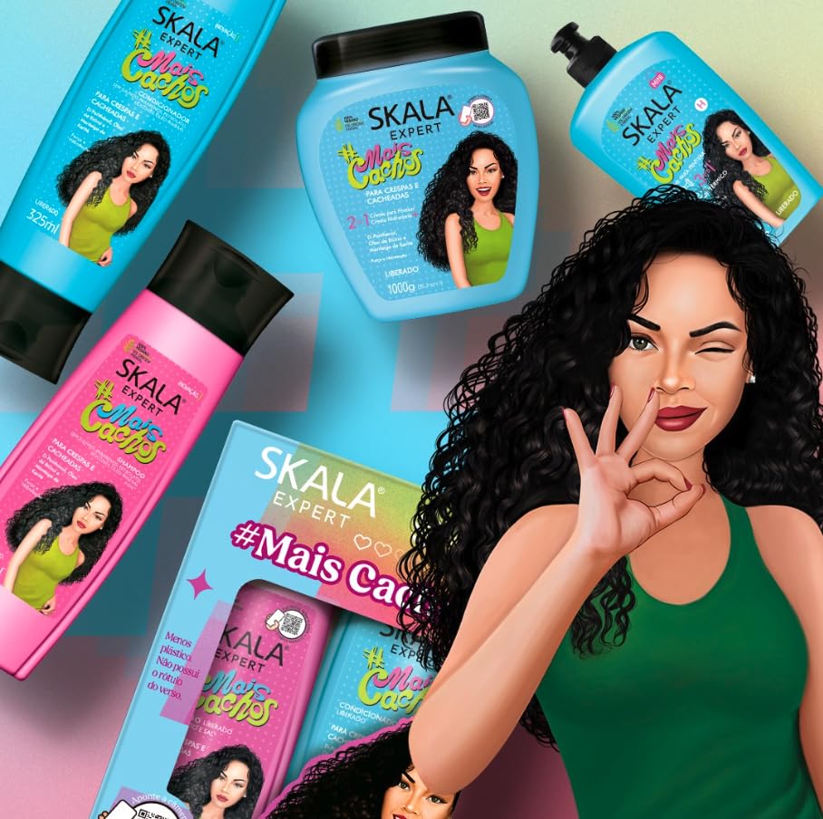 SKALA Expert Mais Cachos Shampoo and Conditioner 325 Ml Kit