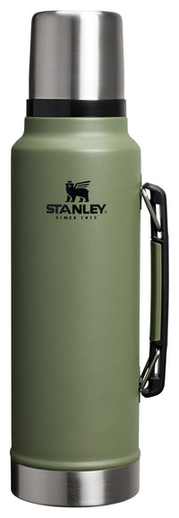 Thumbnail for Stanley Classic Legendary Vacuum Bottle 1.5 qt | Wide Mouth with Leakproof Cup Lid | Keep Drinks Hot or Cold | Packable for Travel | Insulated Stainless Steel Thermos | BPA-Free | Dried Pine