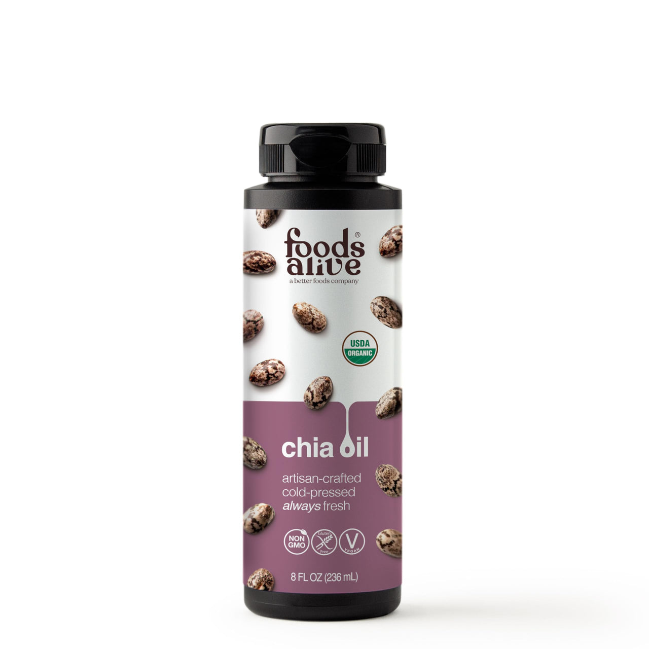 Foods Alive | Organic Chia Oil | 8 oz