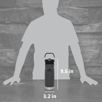 Thumbnail for Stanley IceFlow Flip Straw Water Bottle 22 oz | Built-In Straw for Travel and Sports | Lightweight and Leak Resistant | Insulated Stainless Steel | BPA-Free | Charcoal