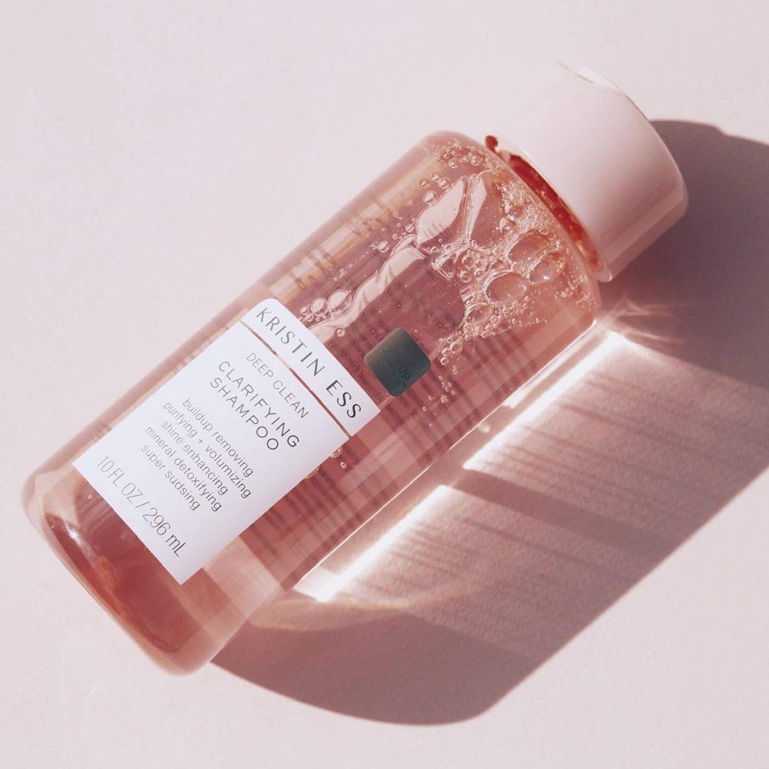 Kristin Ess Deep Clean Clarifying Shampoo for Oily Hair & Build Up | Detox Purifying + Cleansing Oily Hair Treatment - Sulfate Free + Vegan - Product for Thick, Curly + Color Treated Hair