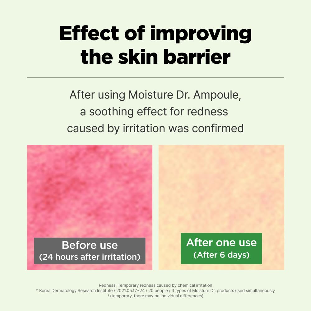 ISOI Moisture Dr. Ampoule 40ml (1.35 fl.oz) | Hydrating Soothing Daily Facial Serum for Dry and Sensitive Skin with Tea Tree Ceramide, Hyaluronic Acid | Skin Barrier Repair | Korean Skincare