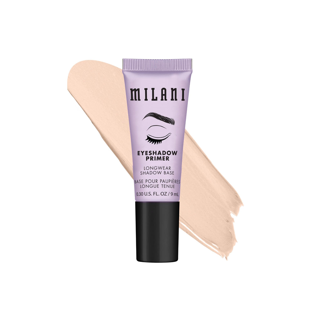 Milani Eyeshadow Primer - Clear Lightweight Eye Makeup Base for Crease-Proof Longwear - Preps Lids for Vibrant Color on All Skin Types - 1 Pack