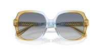 Thumbnail for COACH HC8395F Low Bridge Fit Sunglasses, Cider/Baby Blue/Blue Gradient, 56 mm