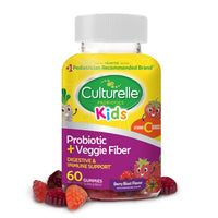 Thumbnail for Culturelle Daily Probiotic For Kids + Veggie Fiber Gummies (Ages 3+) - 60 Count - Digestive Health & Immune Support – Berry Flavor with a Vitamin C Boost