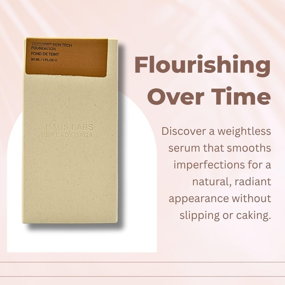 HAUS LABS BY LADY GAGA Triclone Skin Tech Medium Coverage Foundation with Fermented Arnica 340 Medium Cool