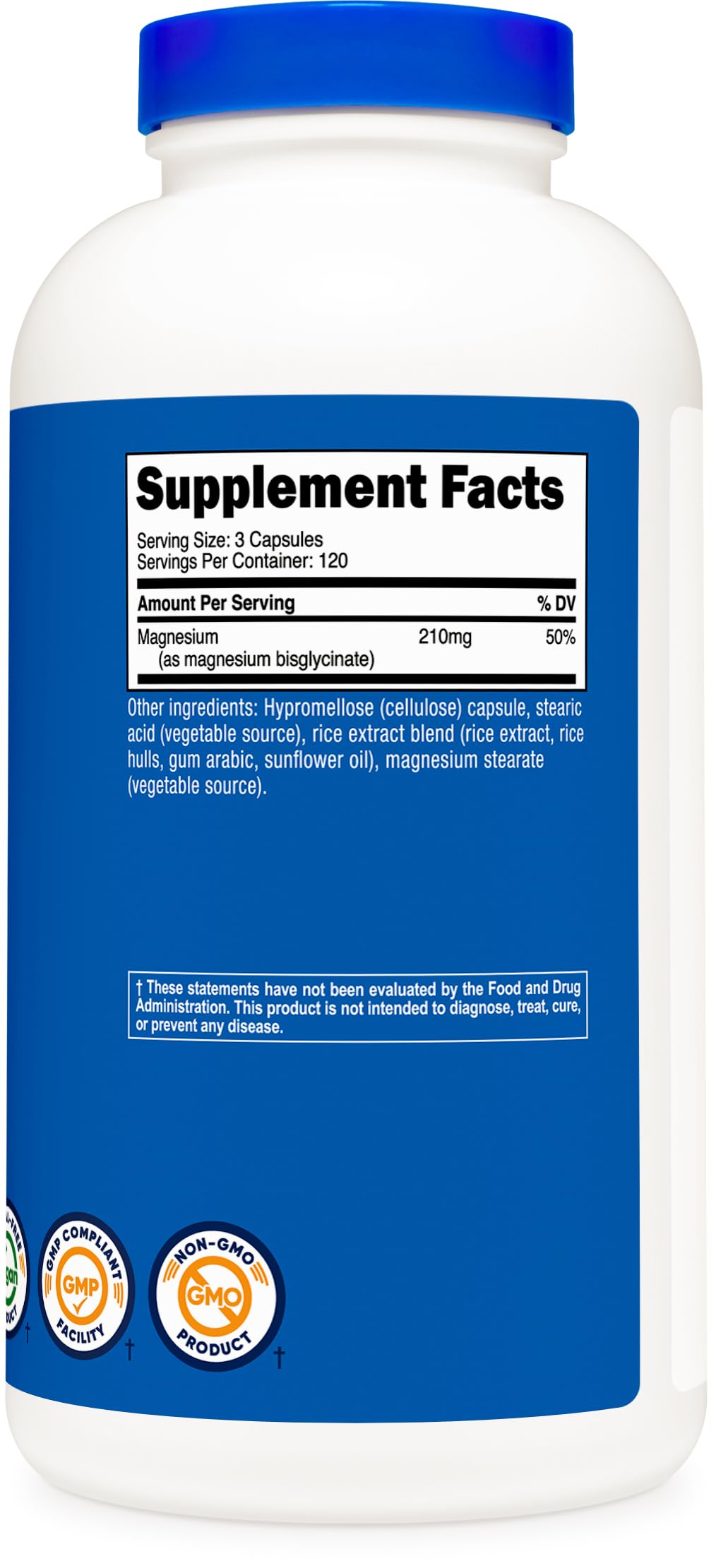 Nutricost Magnesium Glycinate Capsules (360 Capsules, 210 mg Per Serving) - Magnesium Glycinate Supplement for Gentle Absorption
