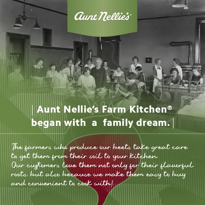 Aunt Nellie’s Sliced Pickled Beets | Tangy, Earthy, Sweet and Delicious | Deep Vibrant Ruby Red-Purple | Grown in the USA | Smoothies, Salads, Side Dishes (16oz, 4-Pack)