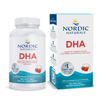 Thumbnail for Nordic Naturals DHA, Strawberry - 180 Soft Gels - 830 mg Omega-3 - High-Intensity DHA Formula for Brain & Nervous System Support - Non-GMO - 90 Servings