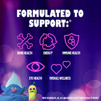 Thumbnail for One A Day Kids Trolls Multivitamin Gummy, Kids Vitamins with Vitamins A, B6, B12, C, D, E, Zinc, Folic Acid and Biotin (Packaging May Vary), Trolls, 180 Count