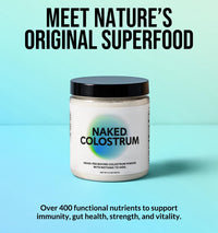 Thumbnail for NAKED Colostrum + Whey Protein Bundle – Grass-Fed Bovine Colostrum & 100% Grass-Fed Whey - Gut, Immunity, Muscle Growth & Recovery Support