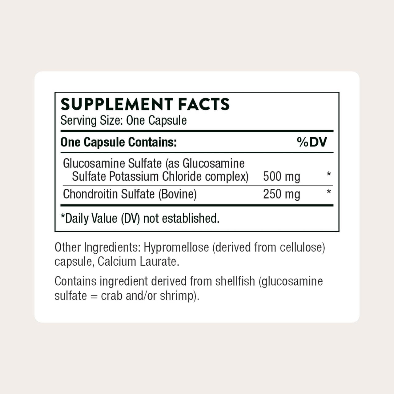 THORNE - Glucosamine & Chondroitin - Helps Maintain Healthy Joint Function & Mobility - Supports Normal Cartilage Formation* - Third-Party Certified - Gluten, Dairy & Soy-Free - 90 Capsules