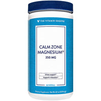 Thumbnail for The Vitamin Shoppe Calm Zone Magnesium Mineral Powder, 325mg - Unflavored, Relaxation Drink for Muscles, Digestive & Bone Support – Natural Flavor for Calm & Regularity (8 Ounces Powder)