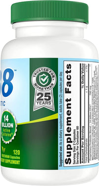 Thumbnail for Nutrition Now PB 8 ProBiotic Acidophilus Vegetarian - 120 VegCap, 2 Pack
