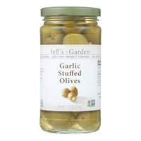 Thumbnail for Jeff's Natural Jeff's Natural Garlic Stuffed Olives - Garlic Stuffed Olives - Case of 6-7.5 oz.