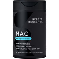 Thumbnail for Sports Research® Antioxidant Support Pack - N-Acetyl L-Cysteine (NAC) 600mg, CoQ10 100mg Enhanced w/Coconut Oil & Bioperine - Vegan · Non-GMO · Gluten Free