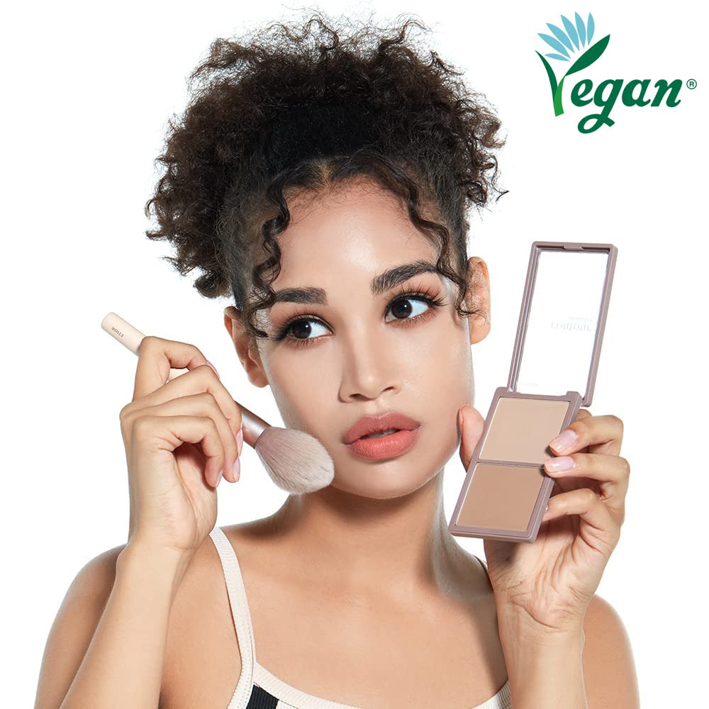 ETUDE Contour Powder - Creator | Bronzer And Contour Palette To Effortlessly Define The Face Like A Selfie | Smooth, Velety Texture | Natural Look, brown, Korean Makeup, Kbeauty, Perfect for Gift