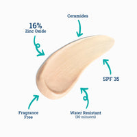 Thumbnail for CoTZ Face Moisture Lightly Tinted Mineral Sunscreen Broad Spectrum SPF 35; 1.5 oz / 42.5 g